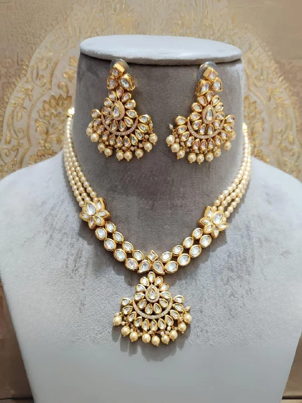 Unique Jewelry For Less – Shop The Sale Now Kundan Pearl Necklace Set
