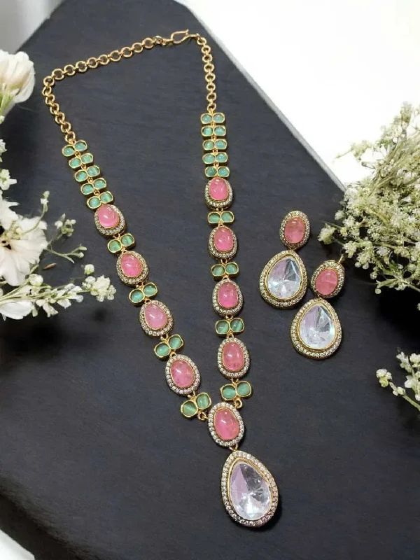 Limited-Time Offer On Elegant Jewelry Pieces Kundan Victorian Style Long Necklace
