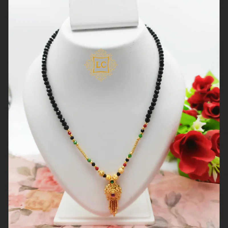 Affordable Glamour – Premium Jewelry For Less Lalita Creation Gold Plated Crystal Stone Mangalsutra