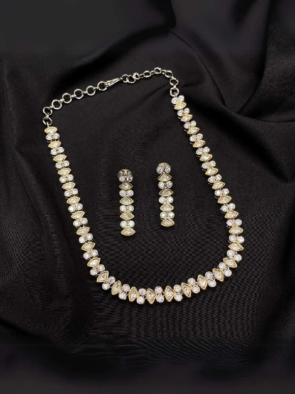 Huge Markdowns On Premium Jewelry Styles Magestic Single Line Kundan Necklace