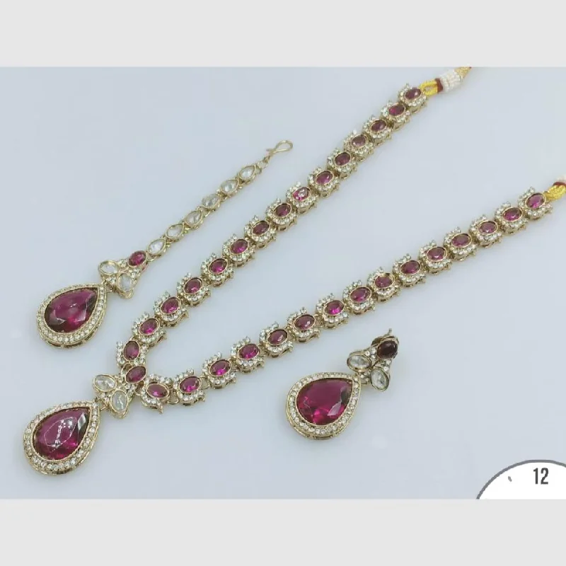 Flash Sale On Elegant Jewelry – Don't Miss Out Manisha Jewellery Gold Plated Crystal Stone Long Necklace Set Flash Sale On Elegant Jewelry – Don't Miss Out Manisha Jewellery Gold Plated Crystal Stone Long Necklace Set
