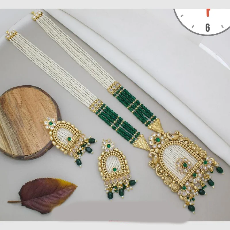Limited-Time Jewelry Discounts – Shine Without The Splurge Manisha Jewellery Gold Plated Kundan Stone And Pearls Long Necklace Set Limited-Time Jewelry Discounts – Shine Without The Splurge Manisha Jewellery Gold Plated Kundan Stone And Pearls Long Necklace Set