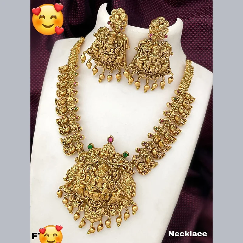Fashion-Forward Jewelry At Incredible Prices Manisha Jewellery Gold Plated Temple Necklace Set Fashion-Forward Jewelry At Incredible Prices Manisha Jewellery Gold Plated Temple Necklace Set