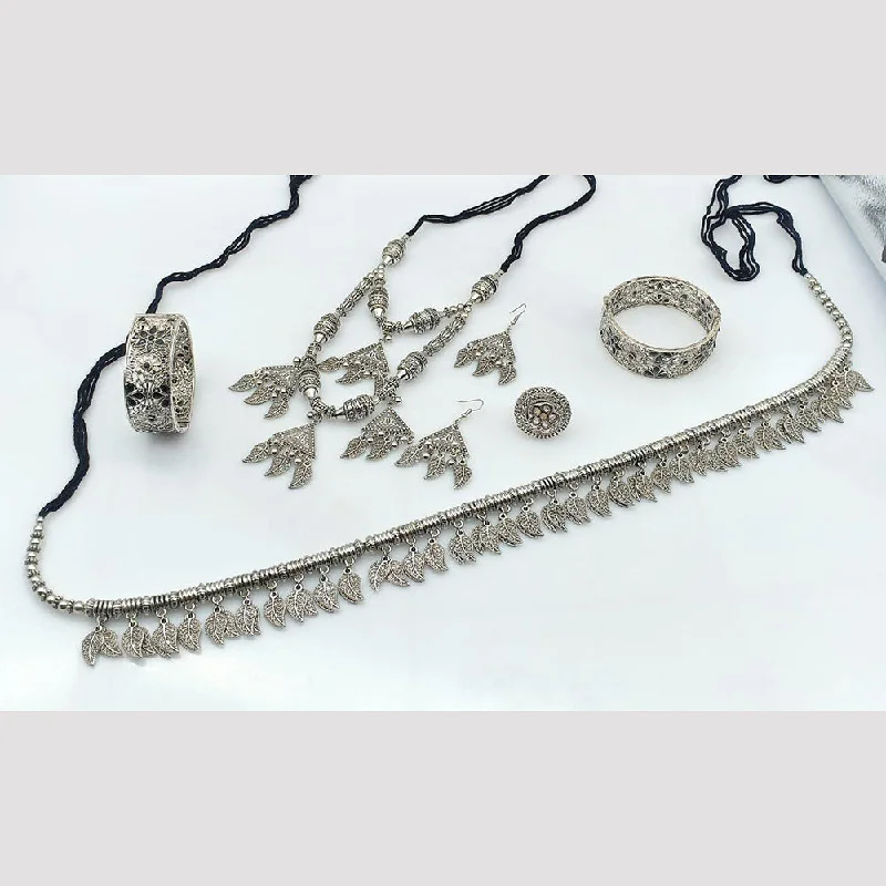 Affordable Luxury Jewelry For Every Occasion Manisha Jewellery Oxidised Plated Combo Set Affordable Luxury Jewelry For Every Occasion Manisha Jewellery Oxidised Plated Combo Set