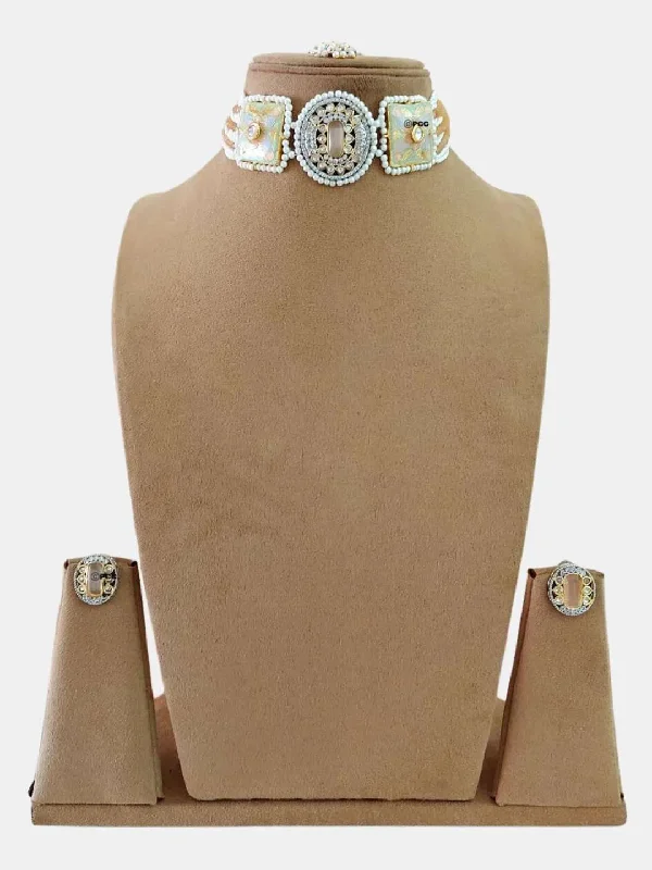 Flash Sale On Stunning Jewelry – Don't Miss Out Mother Of Pearl Choker Set