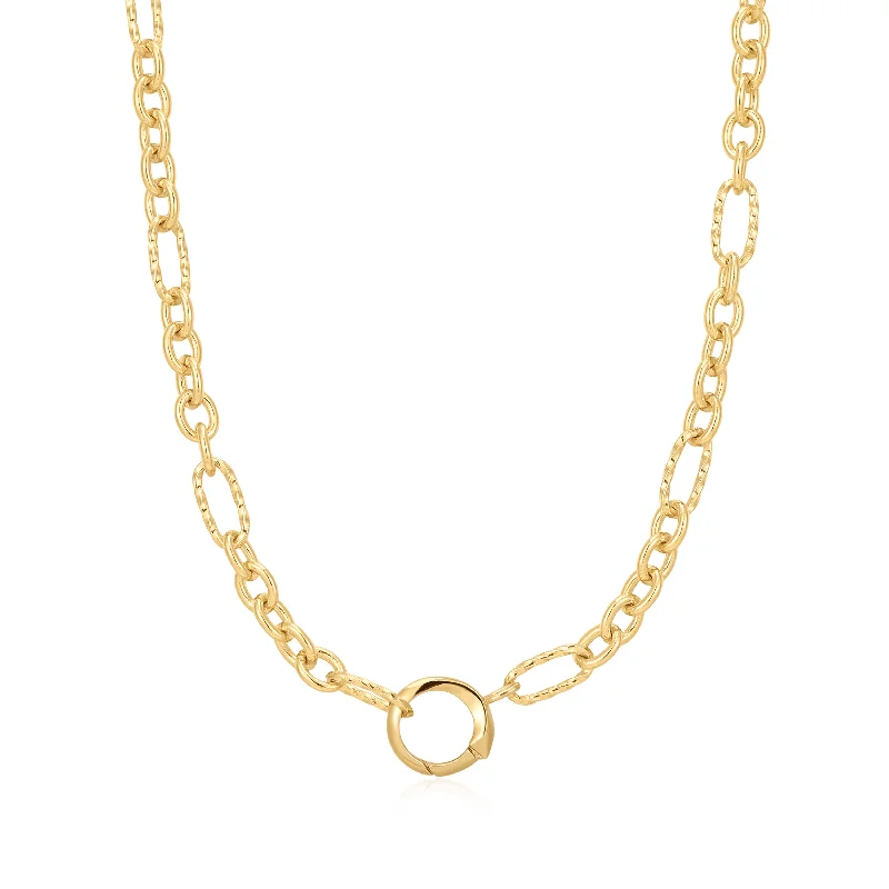 Bold And Beautiful Jewelry Now At Irresistible Prices Gold Mixed Link Charm Chain Connector Necklace