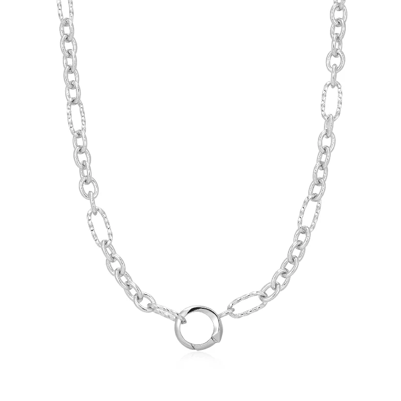 Don't Miss Out On Bestselling Jewelry At Special Prices Silver Mixed Link Charm Chain Connector Necklace Don't Miss Out On Bestselling Jewelry At Special Prices Silver Mixed Link Charm Chain Connector Necklace