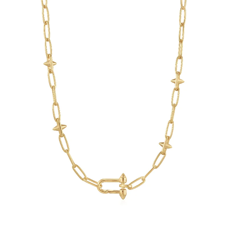 Final Call For Exquisite Jewelry At Reduced Rates Gold Stud Link Charm Necklace