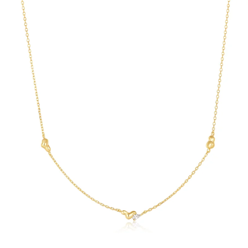 Elegant Necklaces And Bracelets At Limited-Time Offers Gold Twisted Wave Chain Necklace