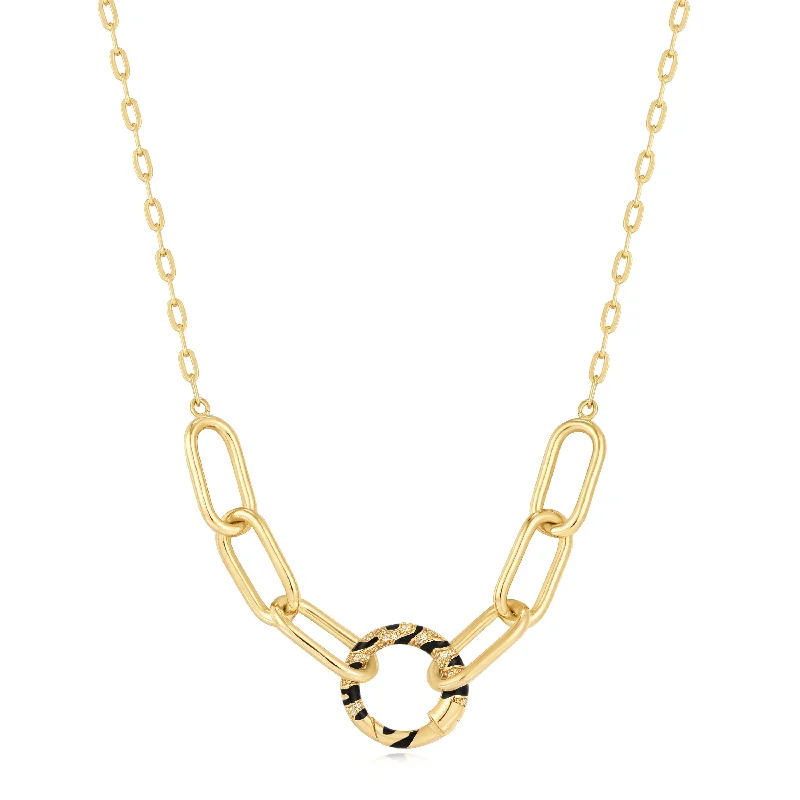 Luxury Jewelry At Budget-Friendly Prices – Grab Yours Now Gold Tiger Chain Charm Connector Necklace Luxury Jewelry At Budget-Friendly Prices – Grab Yours Now Gold Tiger Chain Charm Connector Necklace