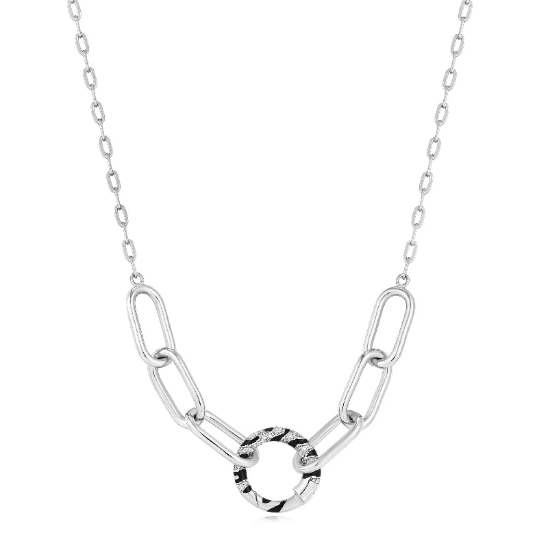 Exclusive Savings On Timeless Jewelry Pieces Silver Tiger Chain Charm Connector Necklace Exclusive Savings On Timeless Jewelry Pieces Silver Tiger Chain Charm Connector Necklace