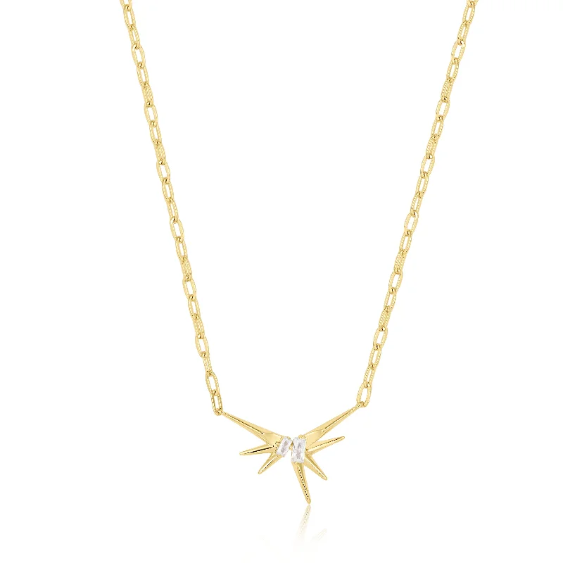Unbeatable Offers On Luxury And Everyday Jewelry Gold Sparkle Spike Pendant Necklace Unbeatable Offers On Luxury And Everyday Jewelry Gold Sparkle Spike Pendant Necklace