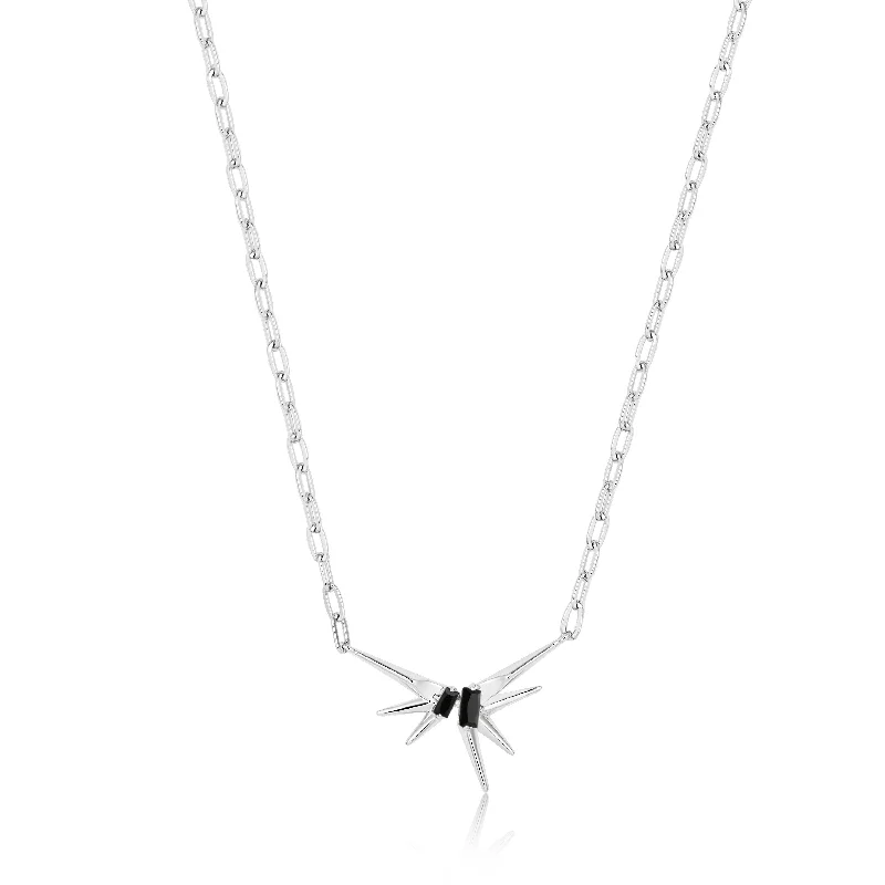 Trendy And Classic Jewelry Now At Reduced Prices Silver Sparkle Spike Pendant Necklace Trendy And Classic Jewelry Now At Reduced Prices Silver Sparkle Spike Pendant Necklace