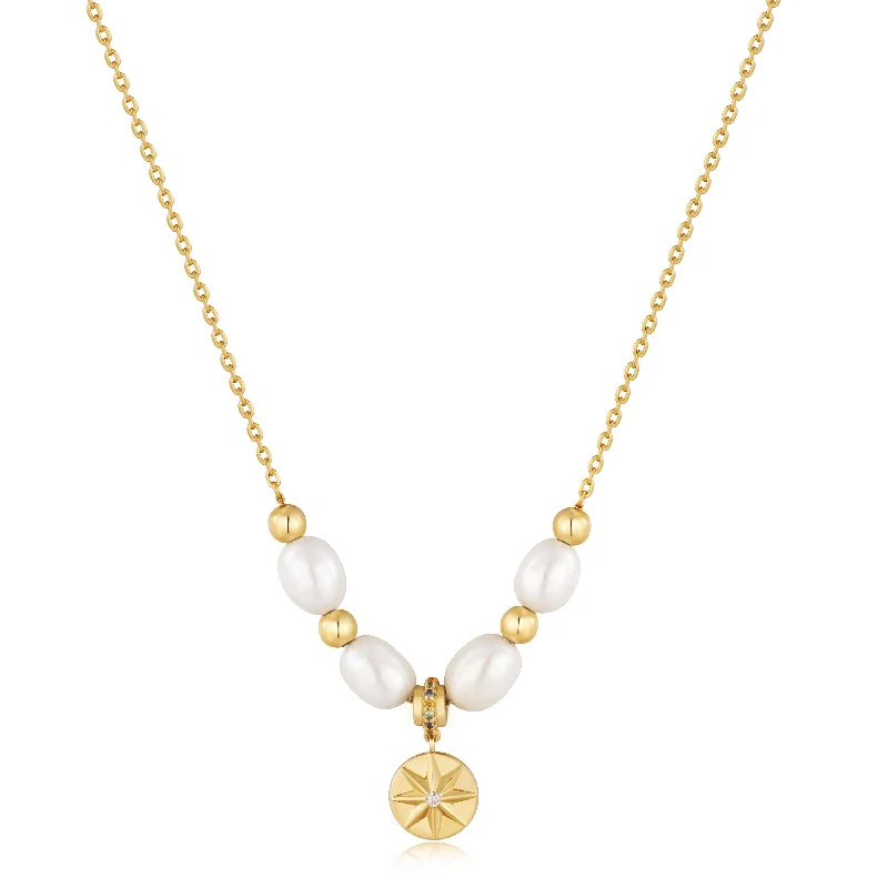 Your Perfect Accessory At The Perfect Price Gold Pearl Star Pendant Necklace