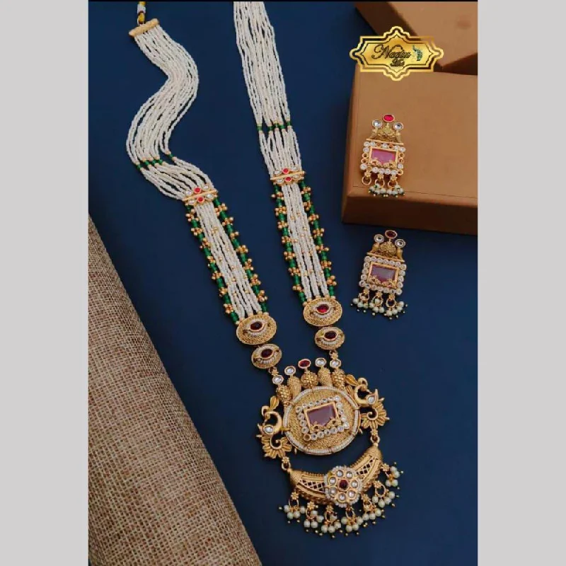 Best Jewelry Deals – Premium Quality At Exclusive Discounts Neetu Art Gold Plated Pota Stone And Pearl Long Necklace Set Best Jewelry Deals – Premium Quality At Exclusive Discounts Neetu Art Gold Plated Pota Stone And Pearl Long Necklace Set