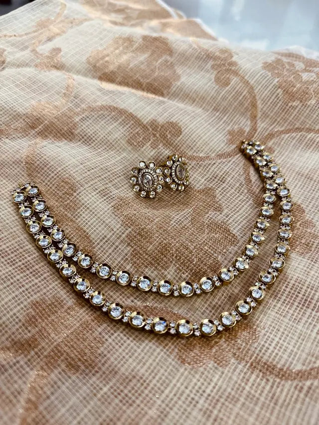 Flash Deals On Fine Jewelry – Shop Before It's Gone Nitara AD Double Layered Necklace Flash Deals On Fine Jewelry – Shop Before It's Gone Nitara AD Double Layered Necklace