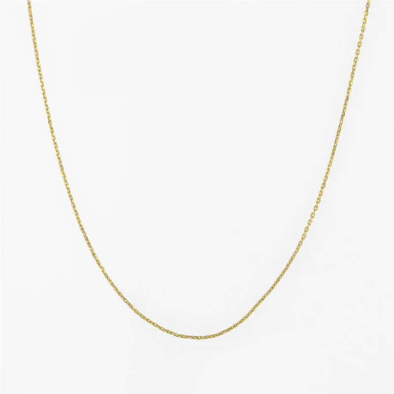 Classic And Modern Jewelry Styles On Sale Anchor chain Sparkle 18K Gold Necklace