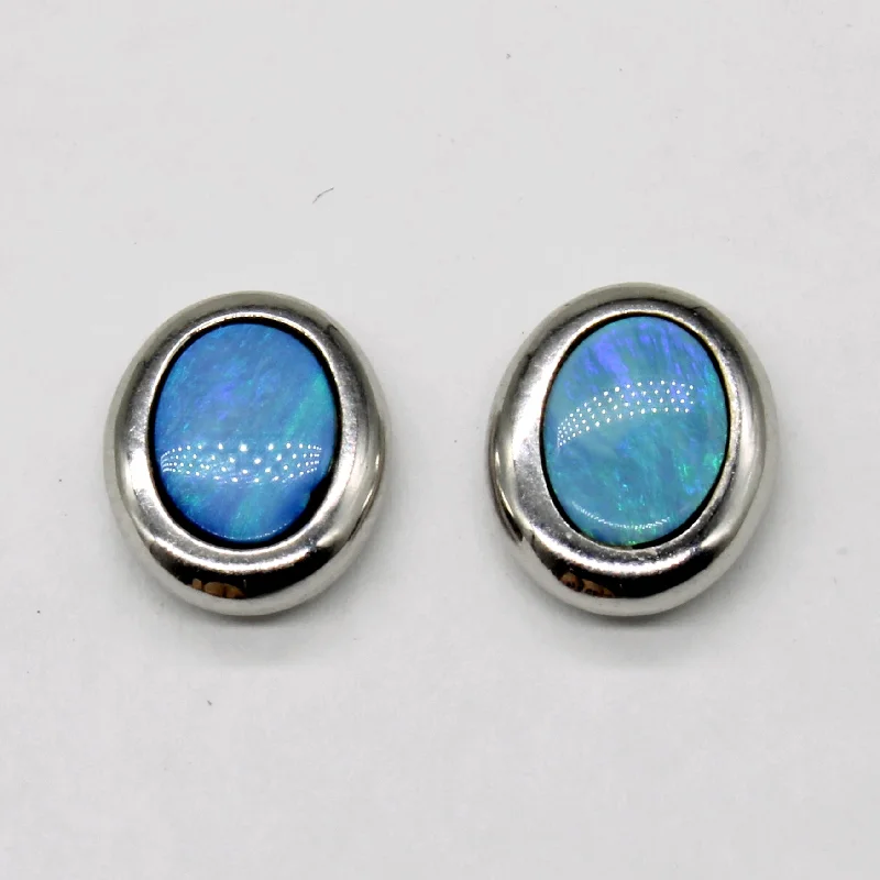 Luxury Jewelry Sale – Sparkle For Less Opal Earrings | 0.70ctw |