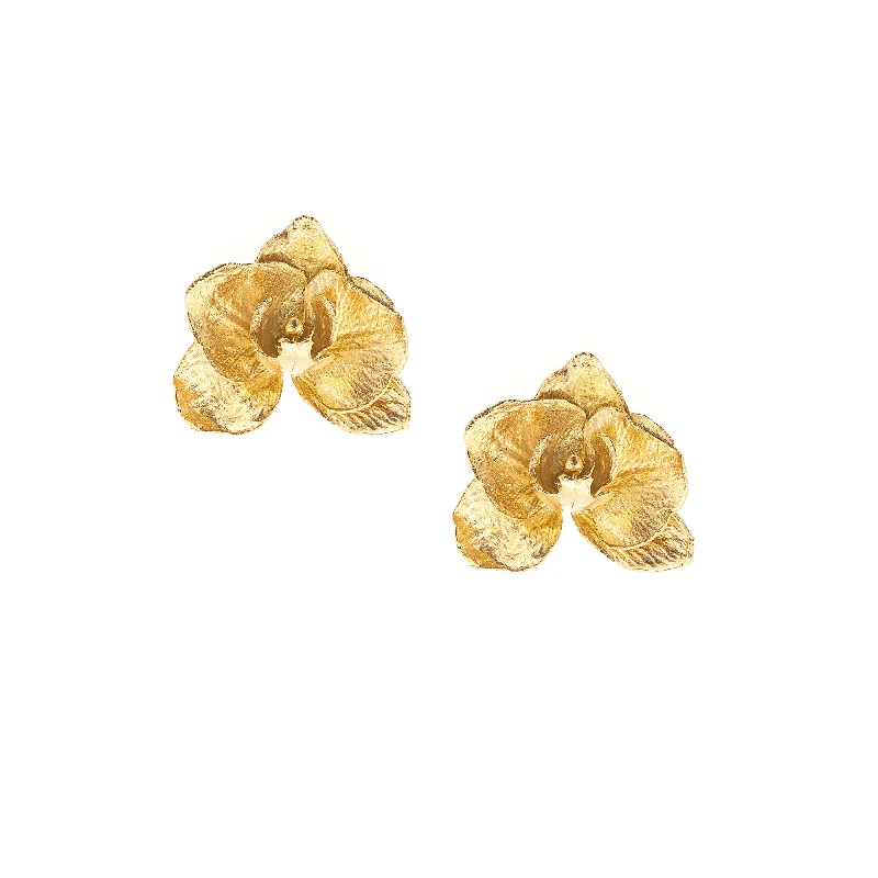 Jewelry Sale – Exclusive Styles At Lower Prices Gold Orchid Stud Earrings