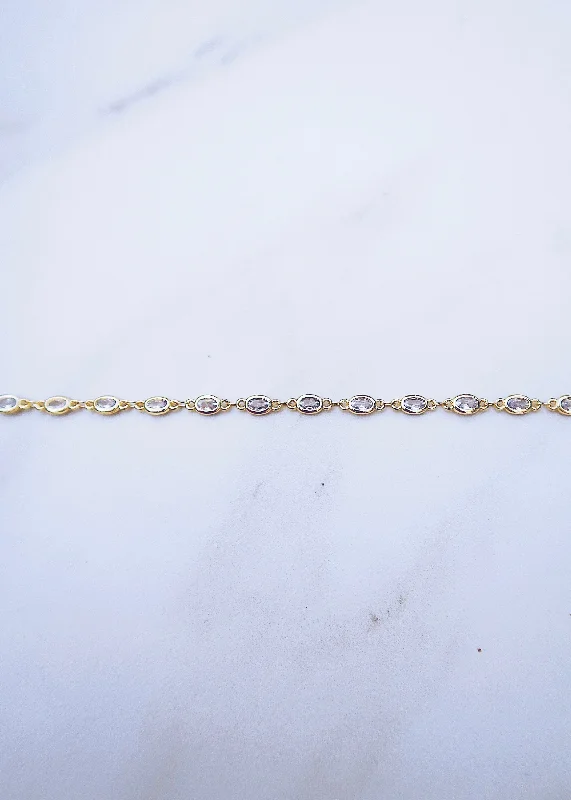 High-End Sparkle, Low-End Prices – Jewelry Sale Live Oval Bezel Waist Chain