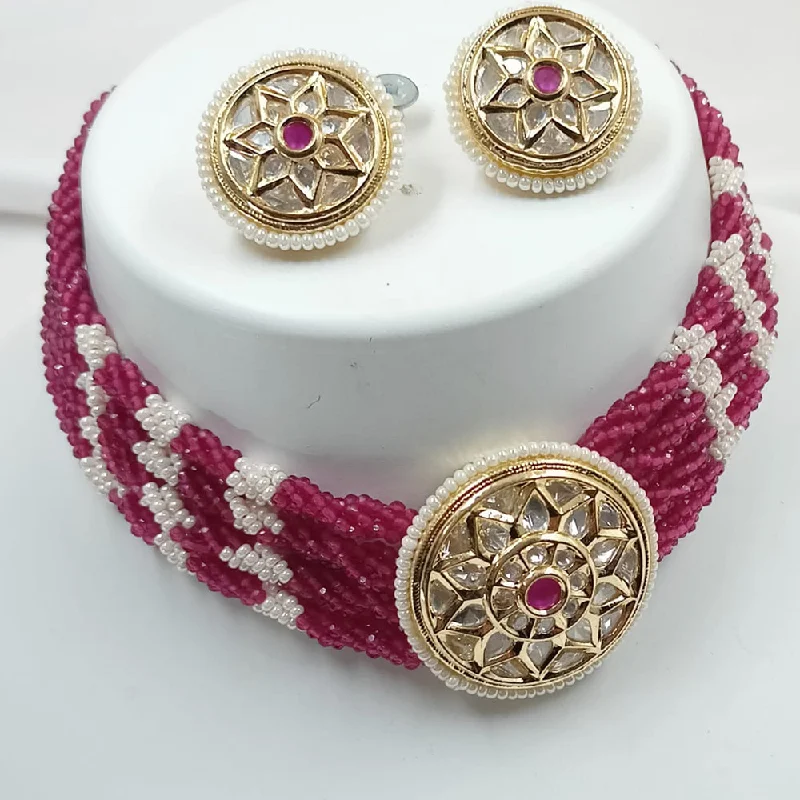 Gorgeous Jewelry, Limited-Time Savings Padmawati Bangles Gold Plated Polki Kundan And Pealr Choker Necklace Set