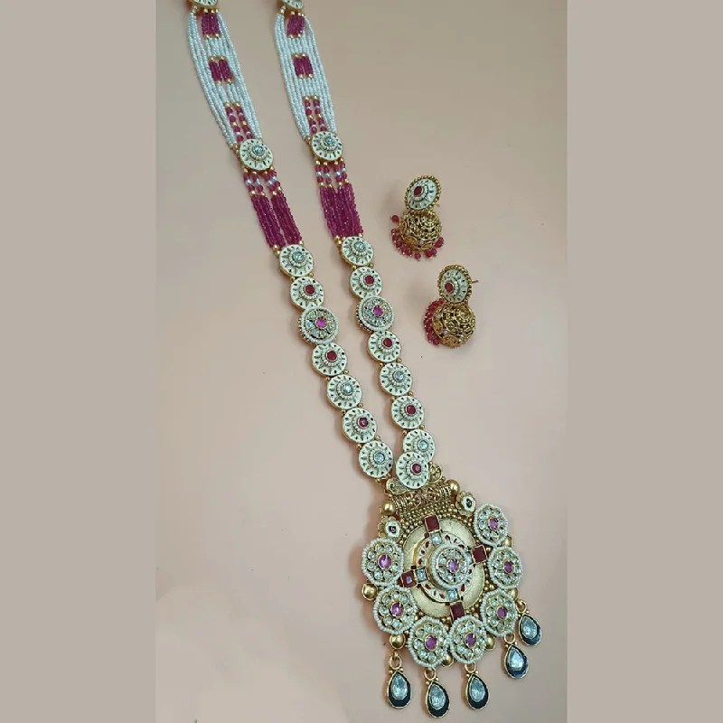 Jewelry Sale Alert – Shop Timeless Elegance Today Padmawati Bangles Gold Plated Pota Stone And Pearls Long Necklace Set