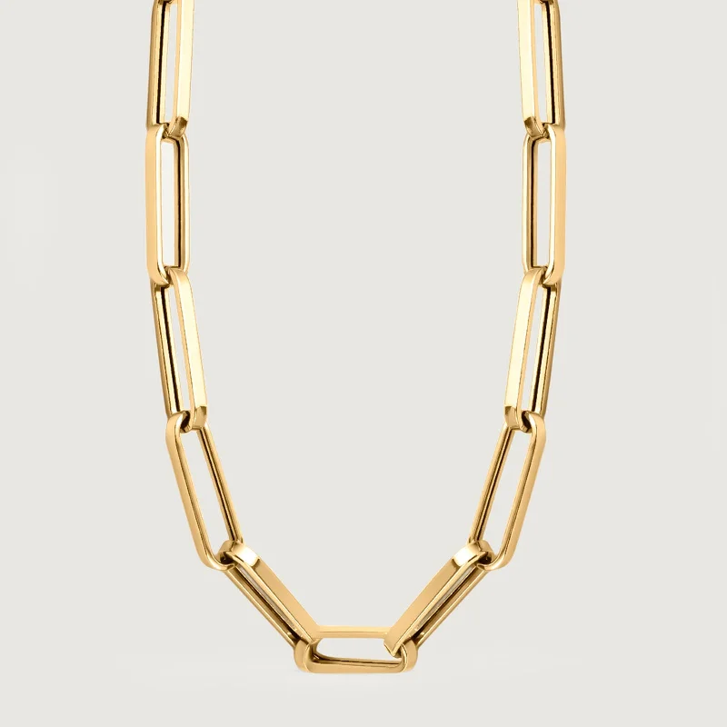Shop Fine Jewelry With Amazing Deals Paperclip Necklace in 14K Yellow Gold