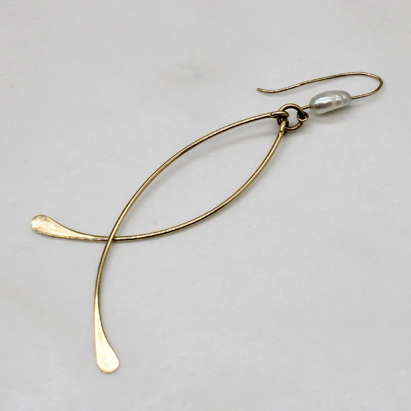 Discounted Jewelry For A Glamorous Look Pearl Wishbone Earrings