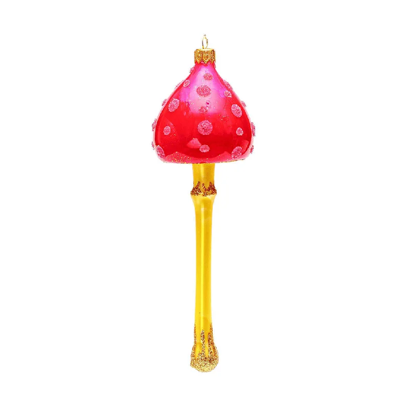 High-Quality Gemstone Jewelry For Special Occasions Pink Cap Mushroom Ornament