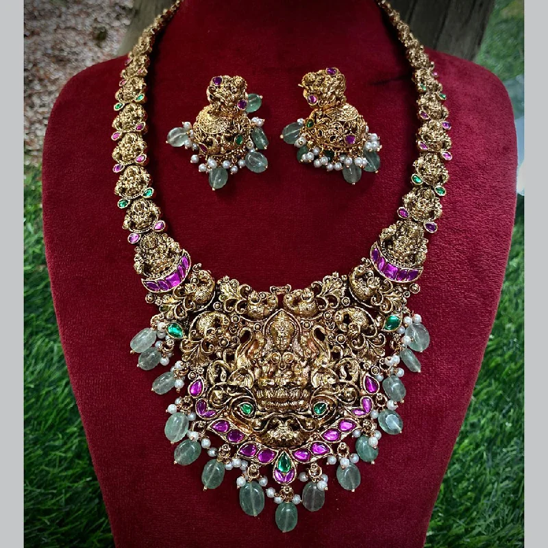 Celebrate With Sparkle – Jewelry Sale Now Live Prime Kundan Jewellery Gold Plated Pota Stone And Temple Long Necklace Set Celebrate With Sparkle – Jewelry Sale Now Live Prime Kundan Jewellery Gold Plated Pota Stone And Temple Long Necklace Set