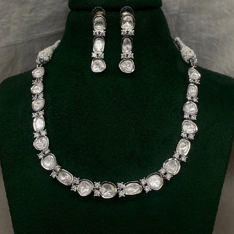 Limited-Stock Jewelry Clearance – Grab Your Favorites Now Prime Kundan Jewellery Silver Plated Crystal Stone Necklace Set Limited-Stock Jewelry Clearance – Grab Your Favorites Now Prime Kundan Jewellery Silver Plated Crystal Stone Necklace Set