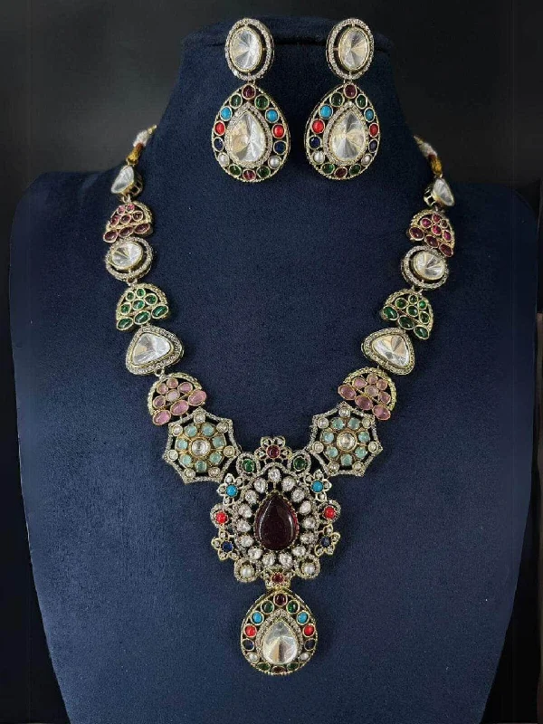 Exclusive Online Discounts On Stylish Jewelry Ruby Polki Kundan Long Necklace