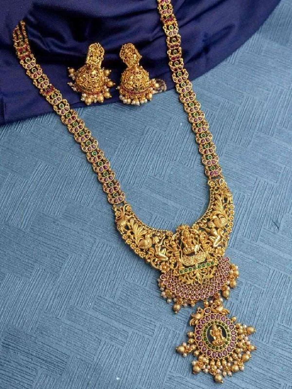 Dazzle In Elegance With Our Biggest Jewelry Sale Semi Bridal Goddess Lakshmi Haram