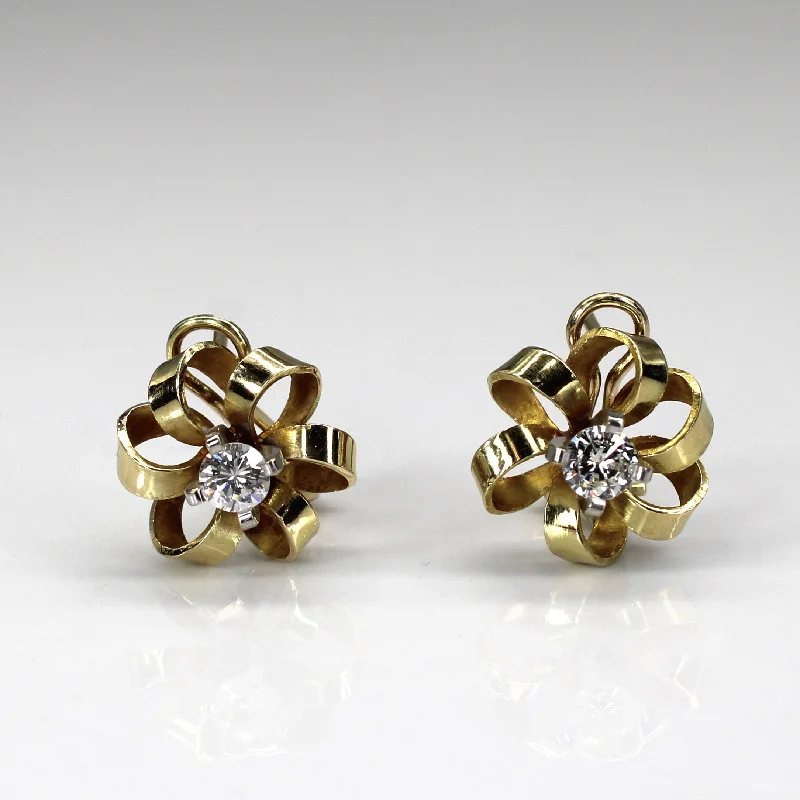 Holiday Jewelry Sale – Perfect Gifts At Great Prices Solitaire Diamond Swirl Floral Earrings | 0.44ctw | Holiday Jewelry Sale – Perfect Gifts At Great Prices Solitaire Diamond Swirl Floral Earrings | 0.44ctw |