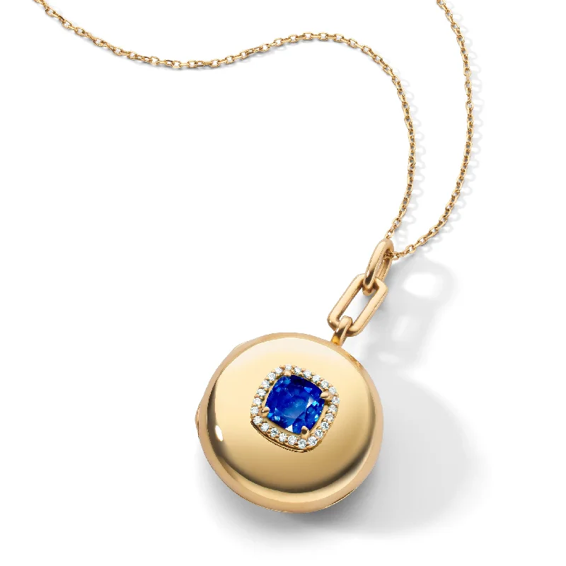 Don't Miss Our Biggest Jewelry Sale Of The Season Special Edition Blue Sapphire and Diamond Locket Don't Miss Our Biggest Jewelry Sale Of The Season Special Edition Blue Sapphire and Diamond Locket