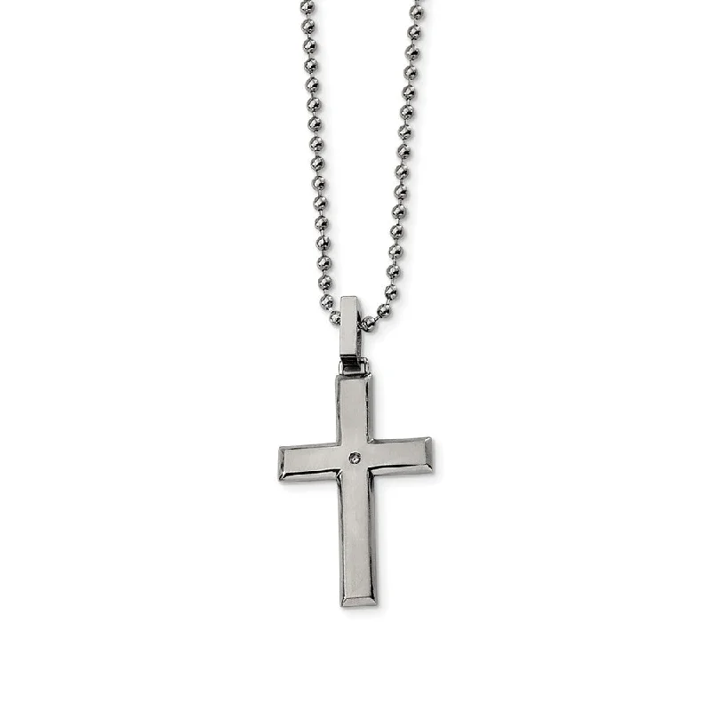 Flash Sale On Stunning Jewelry – Don't Miss Out Stainless Steel and Diamond Accent Necklace Flash Sale On Stunning Jewelry – Don't Miss Out Stainless Steel and Diamond Accent Necklace