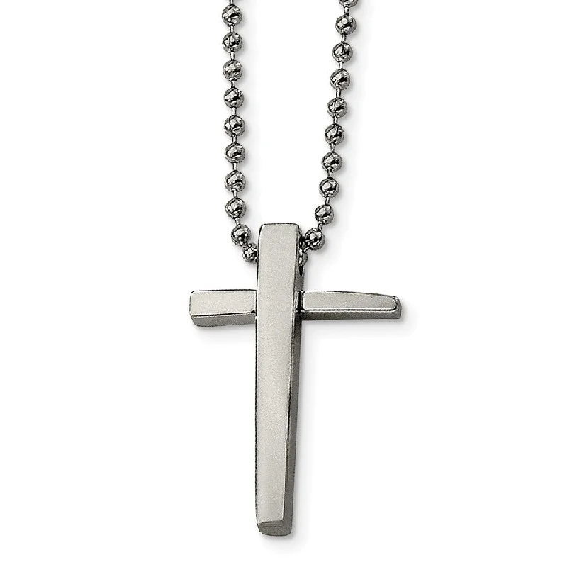 Personalized Jewelry Sale – Meaningful Gifts At Great Prices Stainless Steel Polished Cross Necklace - 22 Inch Personalized Jewelry Sale – Meaningful Gifts At Great Prices Stainless Steel Polished Cross Necklace - 22 Inch