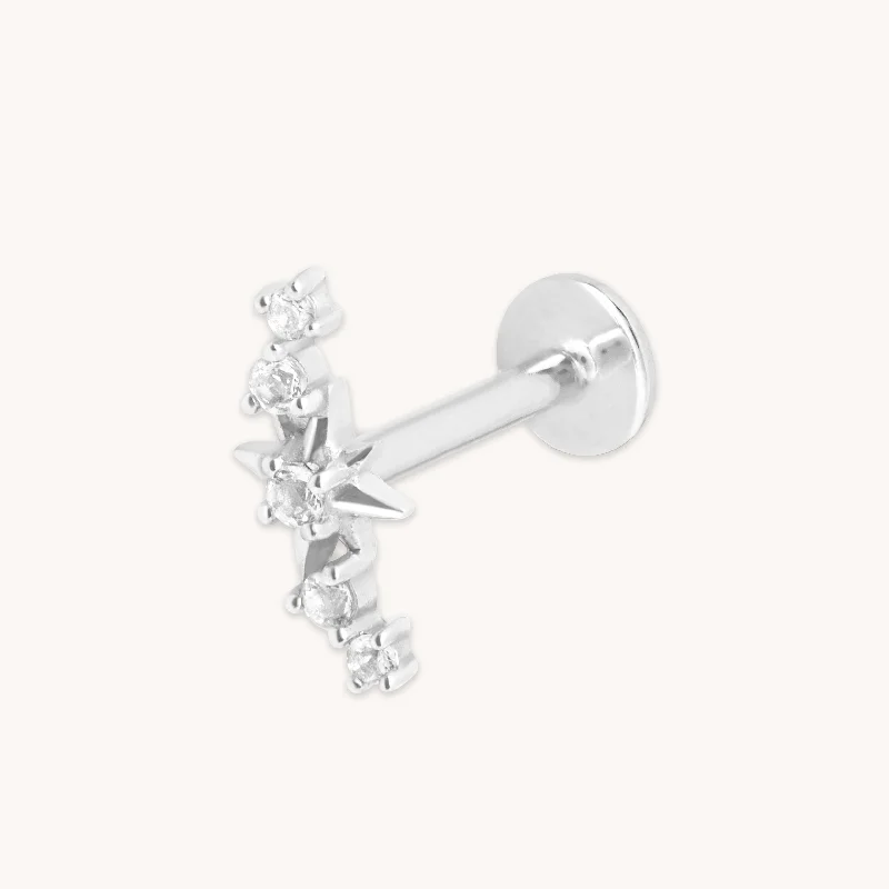 Jewelry Sale Bonanza – Grab Your Sparkle Now Star Curved Piercing Stud in Solid White Gold Jewelry Sale Bonanza – Grab Your Sparkle Now Star Curved Piercing Stud in Solid White Gold