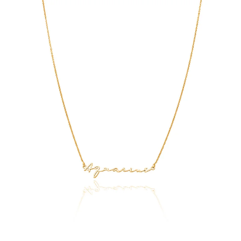 Limited-Time Jewelry Discounts – Shine Without The Splurge Sterling Silver Signature Name Necklace (Gold) Limited-Time Jewelry Discounts – Shine Without The Splurge Sterling Silver Signature Name Necklace (Gold)