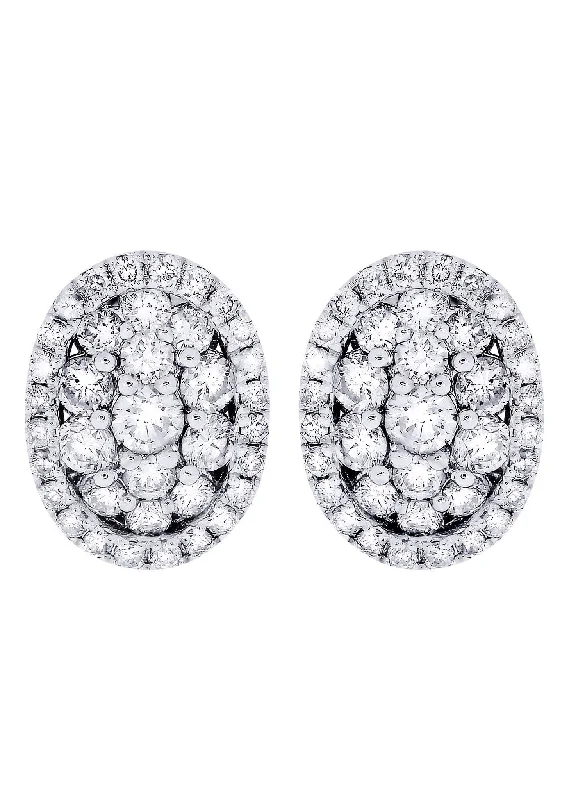 Huge Savings On Timeless Jewelry Collections Stud Diamond Earrings For Men Illusion Set | 14K White Gold | 0.99 Carats Huge Savings On Timeless Jewelry Collections Stud Diamond Earrings For Men Illusion Set | 14K White Gold | 0.99 Carats