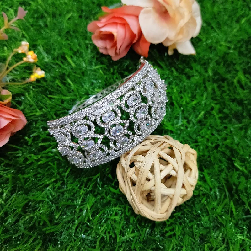 Shop Fine Jewelry With Amazing Deals Sunflower Fashion Jewellery Rose Gold Plated AD Stone Openable Kada Shop Fine Jewelry With Amazing Deals Sunflower Fashion Jewellery Rose Gold Plated AD Stone Openable Kada