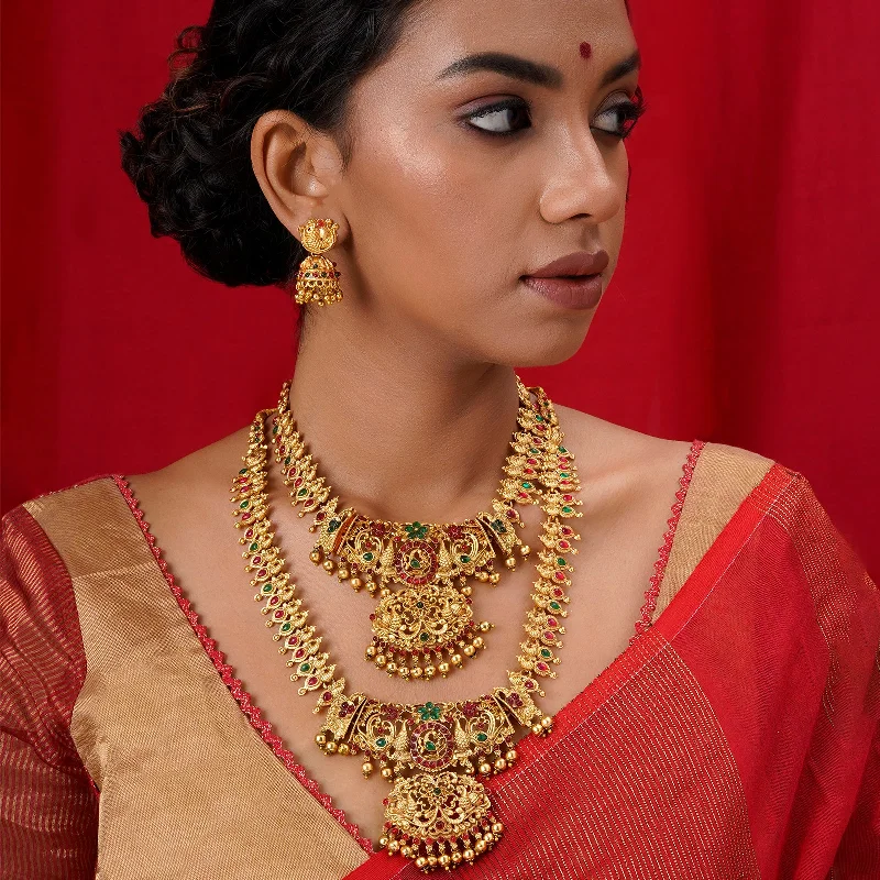 Breathtaking Jewelry At Limited-Time Savings Teejh Katiana Gold Red And Green Layered Necklace Set Breathtaking Jewelry At Limited-Time Savings Teejh Katiana Gold Red And Green Layered Necklace Set