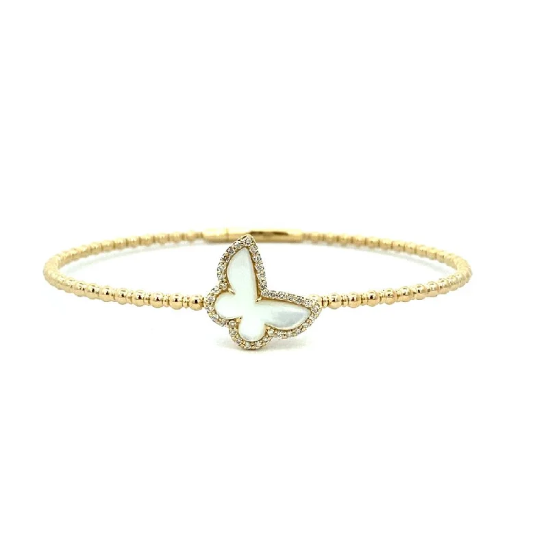Best-Selling Jewelry Now Available At Special Deals Titanium And 14K Yellow Gold Flexie Mother Of Pearl And Diamond Butterfly Bracelet Best-Selling Jewelry Now Available At Special Deals Titanium And 14K Yellow Gold Flexie Mother Of Pearl And Diamond Butterfly Bracelet