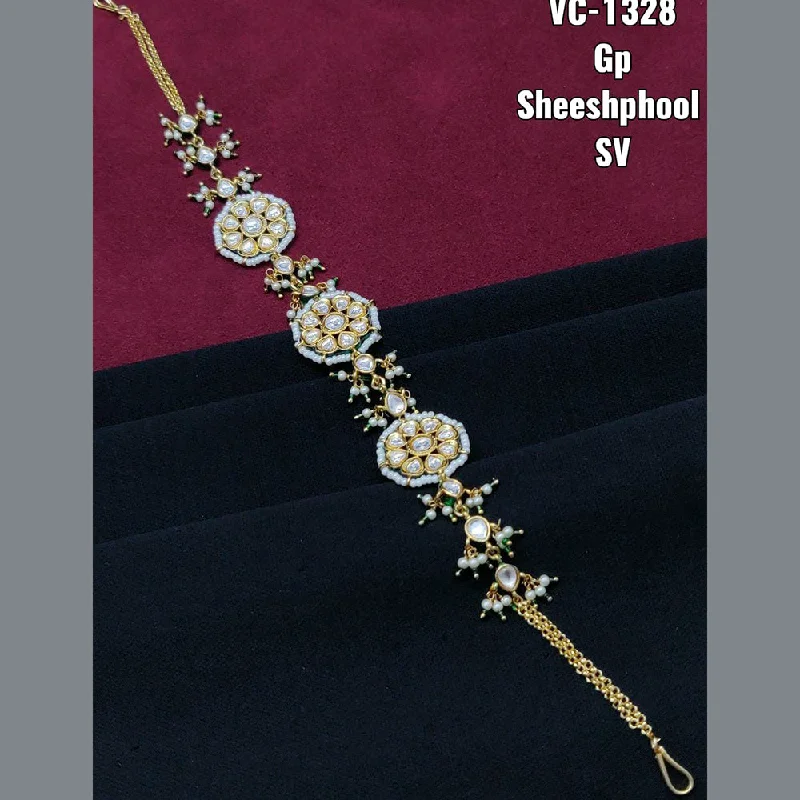 Timeless Beauty, Unbeatable Deals – Jewelry Sale On Vivah Creations Gold Plated Kundan & Beads Sheeshphool Hair Accessories For Women Timeless Beauty, Unbeatable Deals – Jewelry Sale On Vivah Creations Gold Plated Kundan & Beads Sheeshphool Hair Accessories For Women