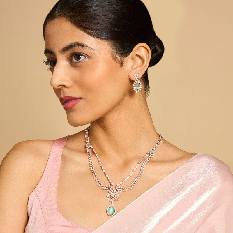 Premium Diamond Jewelry At Once-In-A-Lifetime Discounts Zircon Necklace 170765