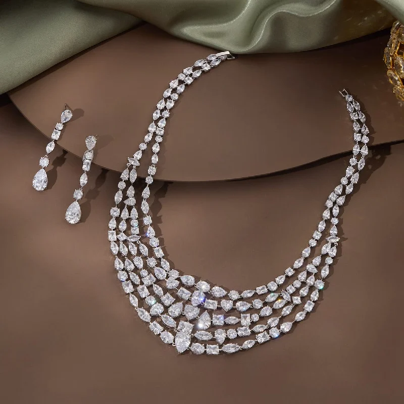 Shop High-Quality Jewelry At Jaw-Dropping Discounts Zircon Necklace 178175